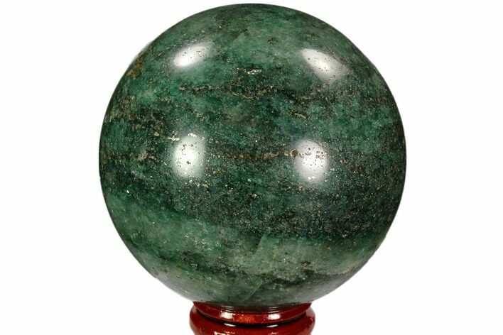 Polished Fuchsite Sphere - Madagascar #104239